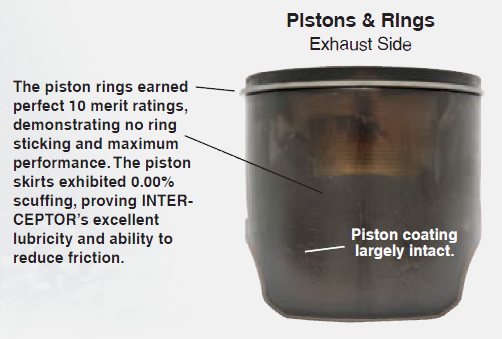Piston and Rings from a Ski-Doo E-TEC Engine