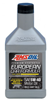 AMSOIL European “Full SAPS” Formula 5W-40 Synthetic Motor Oil