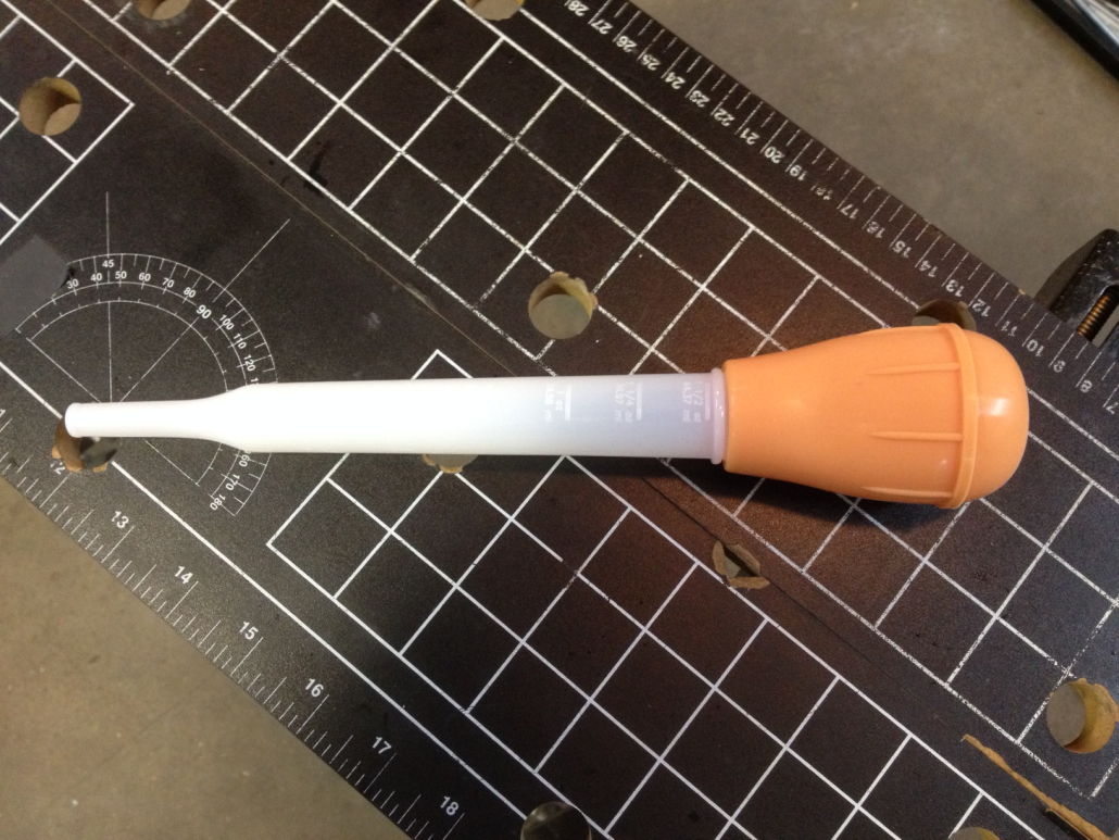 turkey baster brake fluid