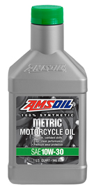 AMSOIL Metric Synthetic 10W-30 Motorcycle Oil