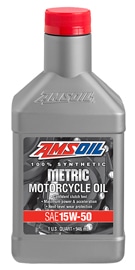 AMSOIL Metric 15W-50 Synthetic Motorcycle Oil