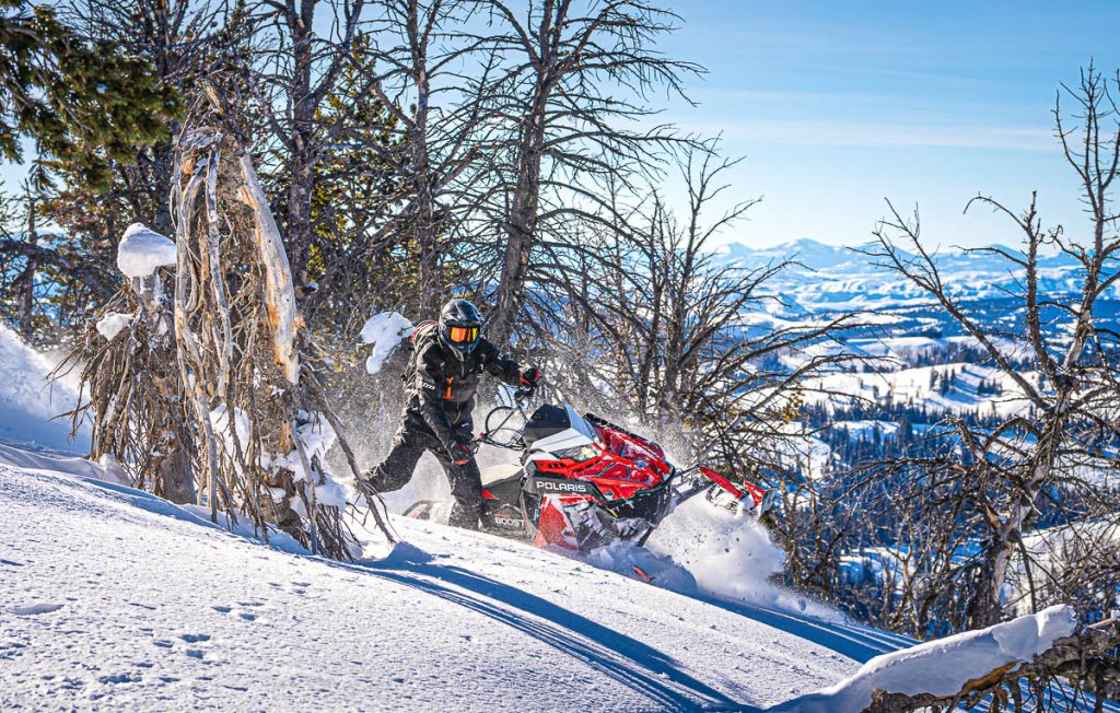 Polaris Snowmobile With Patriot Boost Engine