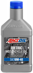 AMSOIL Metric Synthetic 10W-40 Motorcycle Oil
