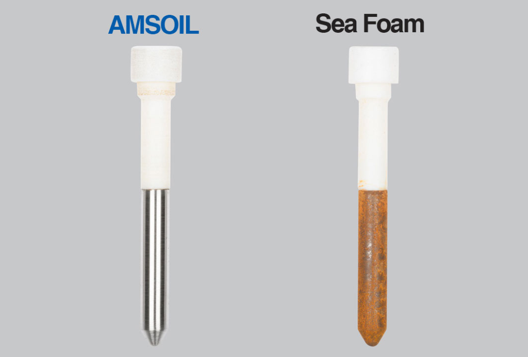 Sea Foam Motor Treatment versus AMSOIL Gasoline Stabilizer Rust Testing